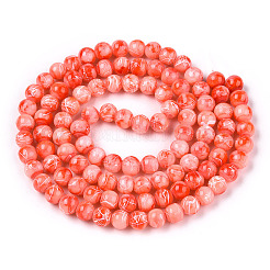 Perle tonde di vetro da trafila&nbsp;GLAD-WH0001-01-05
