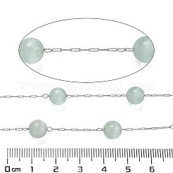Cadenas de eslabones de ojo de gato de acero inoxidable 304 con vidrio&nbsp;CHS-G038-08P-03