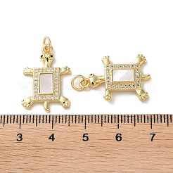 Pendentifs en laiton zircon cubique transparent&nbsp;KK-B083-29B-G