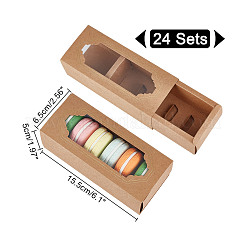 Cassettiere per macaron in cartone&nbsp;CON-WH0086-132A-02