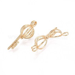 Messingkäfig Käfig Anhänger&nbsp;LS-KK-P115-07G-01