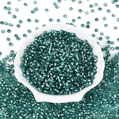 Forrada de plata abalorios de cristal de la semilla&nbsp;SEED-T007-18A-07