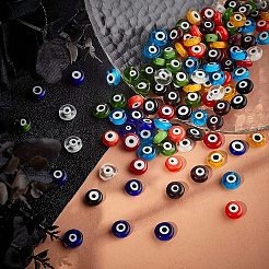 Handgefertigte bösen Auge Bunte Malerei Perle&nbsp;LAMP-PH0002-04