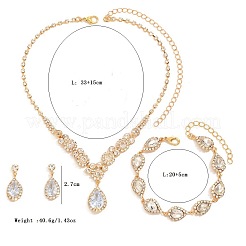 Set di gioielli strass lega&nbsp;FS-WGDD53E-02