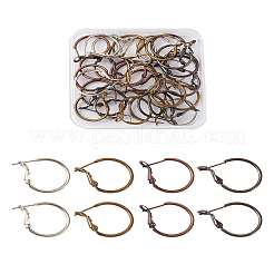 Orecchini a cerchio in ottone&nbsp;KK-CD0001-10