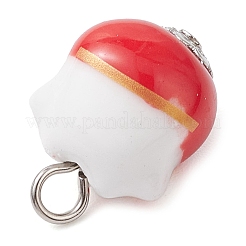 Porzellananhänger mit Maneki-neko-Muster&nbsp;PALLOY-JF03134