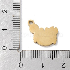 Dijes de esmalte de acero inoxidable 304 con revestimiento iónico (IP)&nbsp;STAS-P339-18G-01