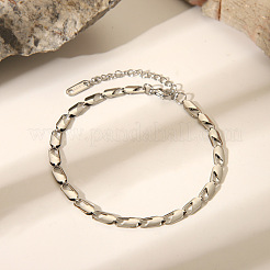 Ensembles élégants de bracelets et de colliers à chaîne en acier inoxydable 304&nbsp;VU2400-1