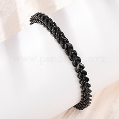 Braccialetti a catena cubana in acciaio inossidabile 304 per donne e uomini&nbsp;BJEW-F527-07EB