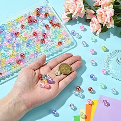 640pcs 8 Farben transparente Acrylperlen&nbsp;MACR-YW0003-23A