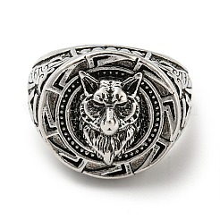 Legierungs-Wolf-Fingerringe für Männer&nbsp;LS-PW23022244913