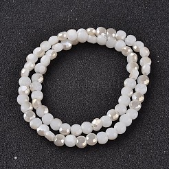 Chapelets de perles en verre électroplaqué&nbsp;EGLA-J137-6mm-B-HR07