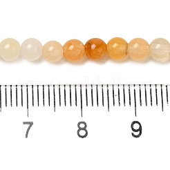 Topazio naturale fili di perle di giada&nbsp;G-K153-B22-4mm