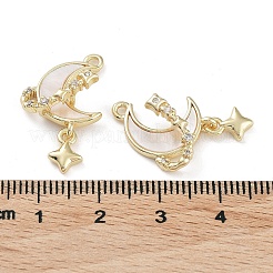 Ciondoli di zirconi in ottone&nbsp;KK-M259-03G