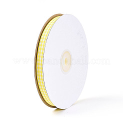 Ruban de satin polyester à carreaux simple face&nbsp;SRIB-T009-10A