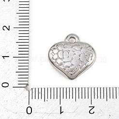 Anhänger aus gehämmertem 304 Edelstahl&nbsp;STAS-L313-01A-P
