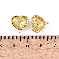 Ottone con risultati di orecchini a bottone in zirconia cubica&nbsp;KK-B087-10G