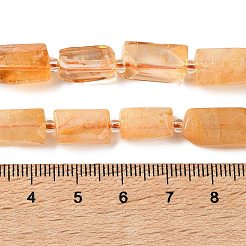 Stränge aus erhitzten natürlichen Citrinperlen (erhitzt)&nbsp;GG-G002-A01-01
