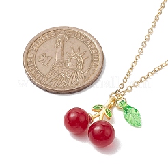 Collier de chaînes de câble en laiton&nbsp;NJEW-JN04691