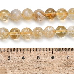 Fili di perle di citrino naturale riscaldate&nbsp;X-G-C293-A03-8mm