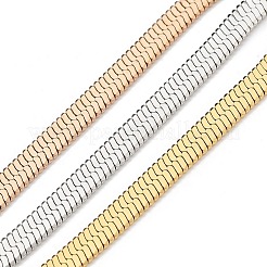 Fischgräten-Kettenarmbänder aus Edelstahl 304&nbsp;BJEW-H618-18MC