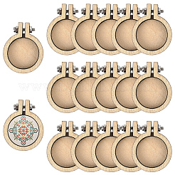 20 Stück Stickrahmen aus Holz&nbsp;DIY-CP0012-36