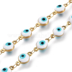 Cadenas de eslabones esmaltados hechos a mano de 3.28 pie&nbsp;X-STAS-I154-02G