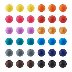 120pcs 12 Farben Silikonperlen&nbsp;SIL-TA0001-18