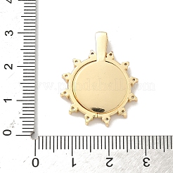 Messinganhänger mit Mikropavé und Zirkonia zum Öffnen&nbsp;KK-F905-02G-05