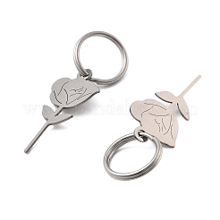 Llavero de acero inoxidable 304&nbsp;KEYC-V001-01P