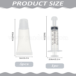 5 Set leere Lippenstiftflaschen aus Plastik zum Selbermachen&nbsp;MRMJ-LP0001-21