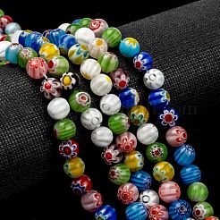 Handgemachte Glasperlen Millefiori-Stränge&nbsp;X-LK14