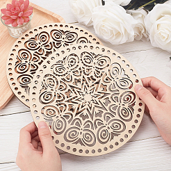Fonds de panier en bois&nbsp;AJEW-WH0129-07A