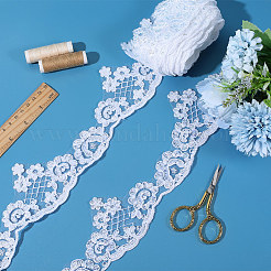 5.2 Yards Blumen-Spitzenband aus Polyester&nbsp;OCOR-GF0005-59