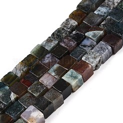 Natur Indien Achat Perlen Stränge&nbsp;G-T139-6x6-13A