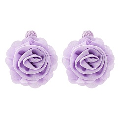 Orecchini pendenti a perno in poliestere per San Valentino&nbsp;EJEW-T055-06B