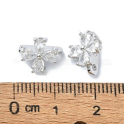 Mehrsträngige Glieder aus Messing mit klarem Zirkonia-Pavé&nbsp;FIND-Z029-13B