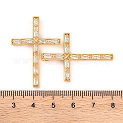 Pendentifs en laiton zircon cubique transparent&nbsp;KK-U017-09A-G