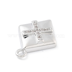 Pendentifs en laiton zircon cubique transparent&nbsp;ZIRC-I067-01E