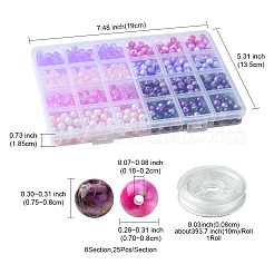 DIY-Sets zur Schmuckherstellung für Armbänder aus runden Acrylperlen&nbsp;DIY-FS0007-40