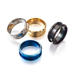 Configuración de anillo de dedo ranurado de acero inoxidable 316l&nbsp;FIND-TA0001-13