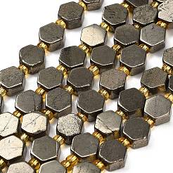 Stränge aus natürlichen Goldpyritperlen&nbsp;G-F833-B17-01