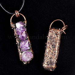 Natürlichen Amethyst Edelsteinanhänger&nbsp;PW-WG2CC2F-01