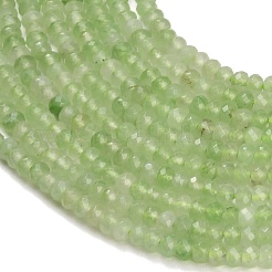 Teñidos naturales blancas abalorios de jade hebras&nbsp;GG-CBAF9EE-A12-3x4mm