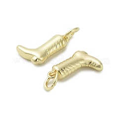 Messing Mikro ebnen Zirkonia Anhänger&nbsp;KK-D384-05G-01