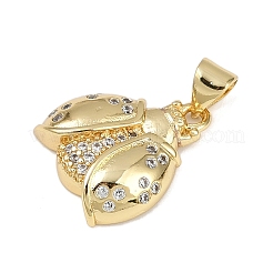 Pendentifs avec zircon cubiques à micro-pavés en laiton&nbsp;KK-A260-07C-G