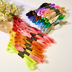 50 Strang 50 Farben 6-fädiges Polycotton-Stickgarn&nbsp;EMBR-CY0001-02