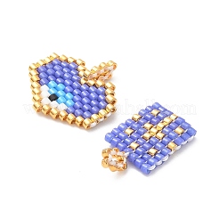 2 pièce de perles de rocaille en verre Miyuki faites à la main&nbsp;PALLOY-MZ00607-05