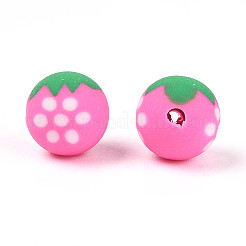 Cuentas de arcilla polimérica hechas a mano con temática de frutas&nbsp;CLAY-T022-04D
