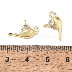 Pendentifs en laiton zircon cubique transparent&nbsp;KK-D289-19G